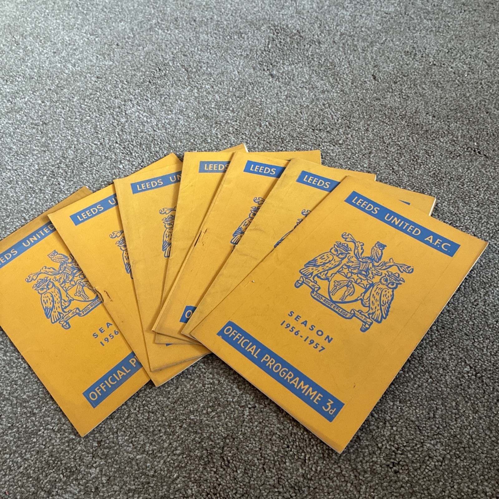 Leeds United 1956/1957 Football Programmes (8 In Total) for sale on Ebay
