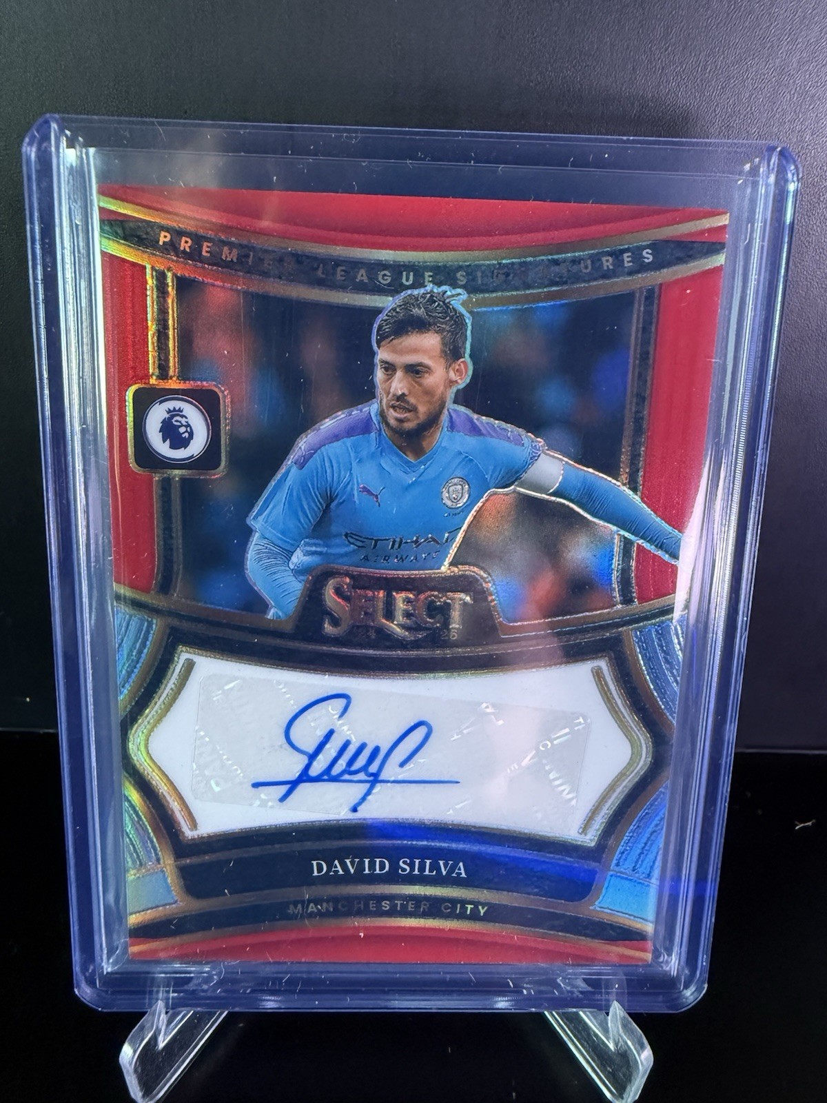 Panini Select David Silva Manchester City 2024-25 Premier League Auto Case Hit for sale on Ebay