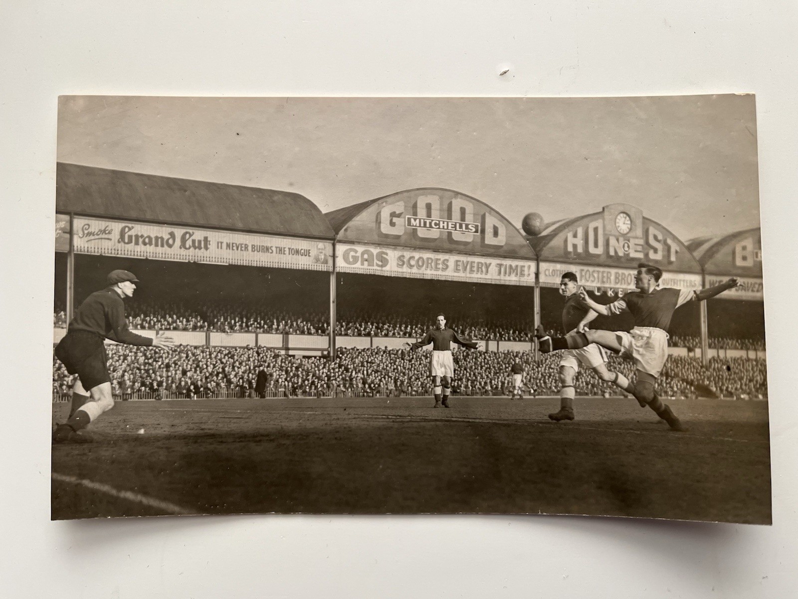 Original Football Photograph Of Aston Villa V Middlesbrough? Dated 3/03/53 for sale on Ebay