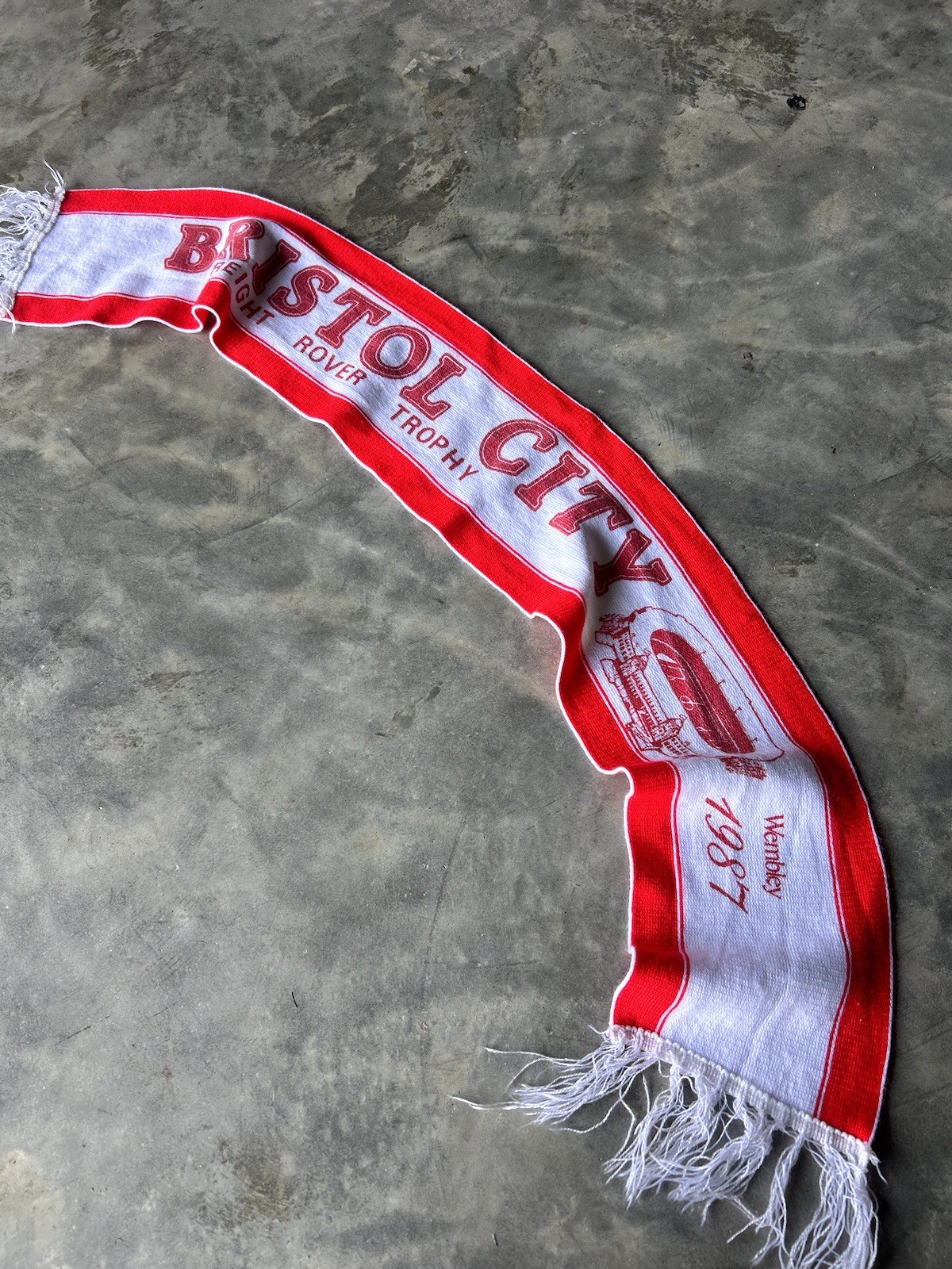 1987 Wembley Bristol rovers football scarf  for sale on Ebay