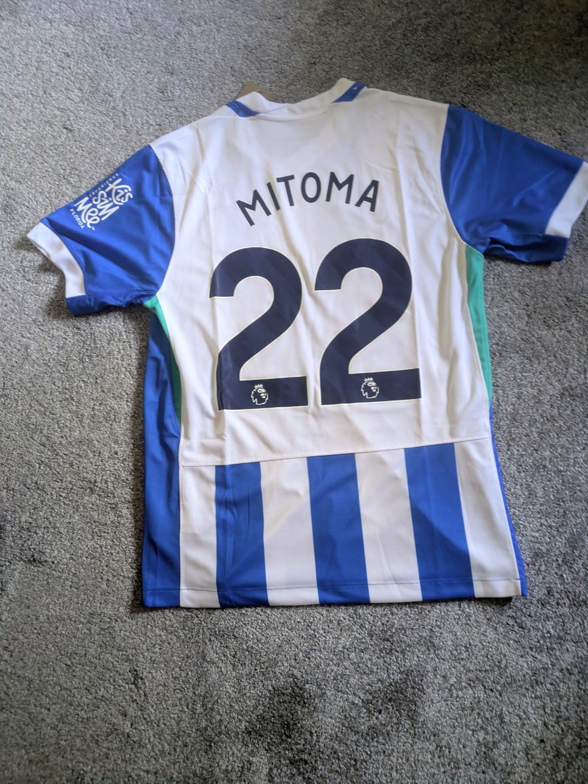 Brighton Hove Albion Mitoma 25/26 Home Shirt Size M for sale on Ebay