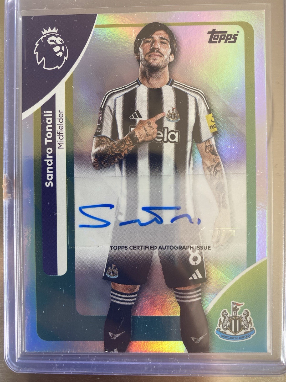 Topps Premier League 2026 Sandro Tonali Autograph Newcastle AC-ST for sale on Ebay