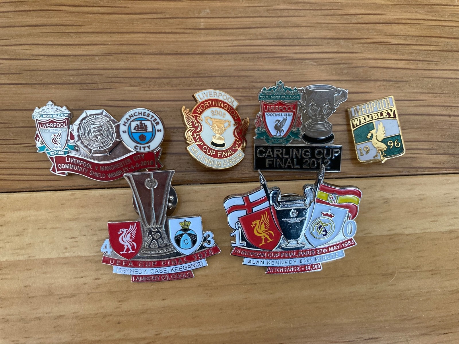 6x  Liverpool Football Club Pin Badges for sale on Ebay
