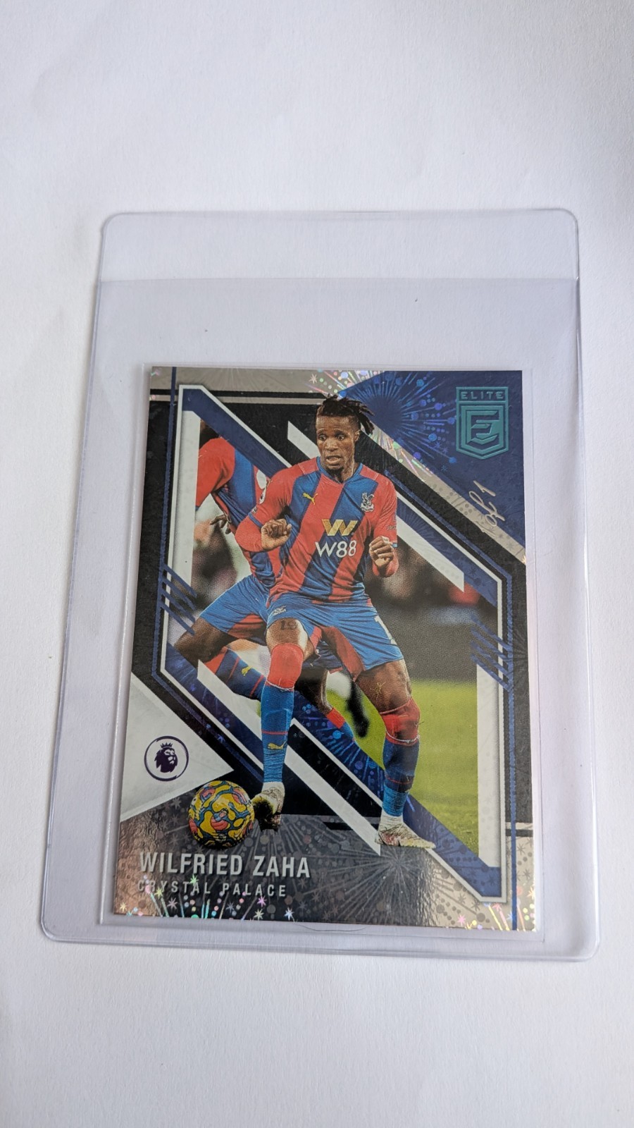 2021-22 Panini Donruss Elite Wilfried Zaha Crystal Palace Silver Foil 1/1 #59 for sale on Ebay