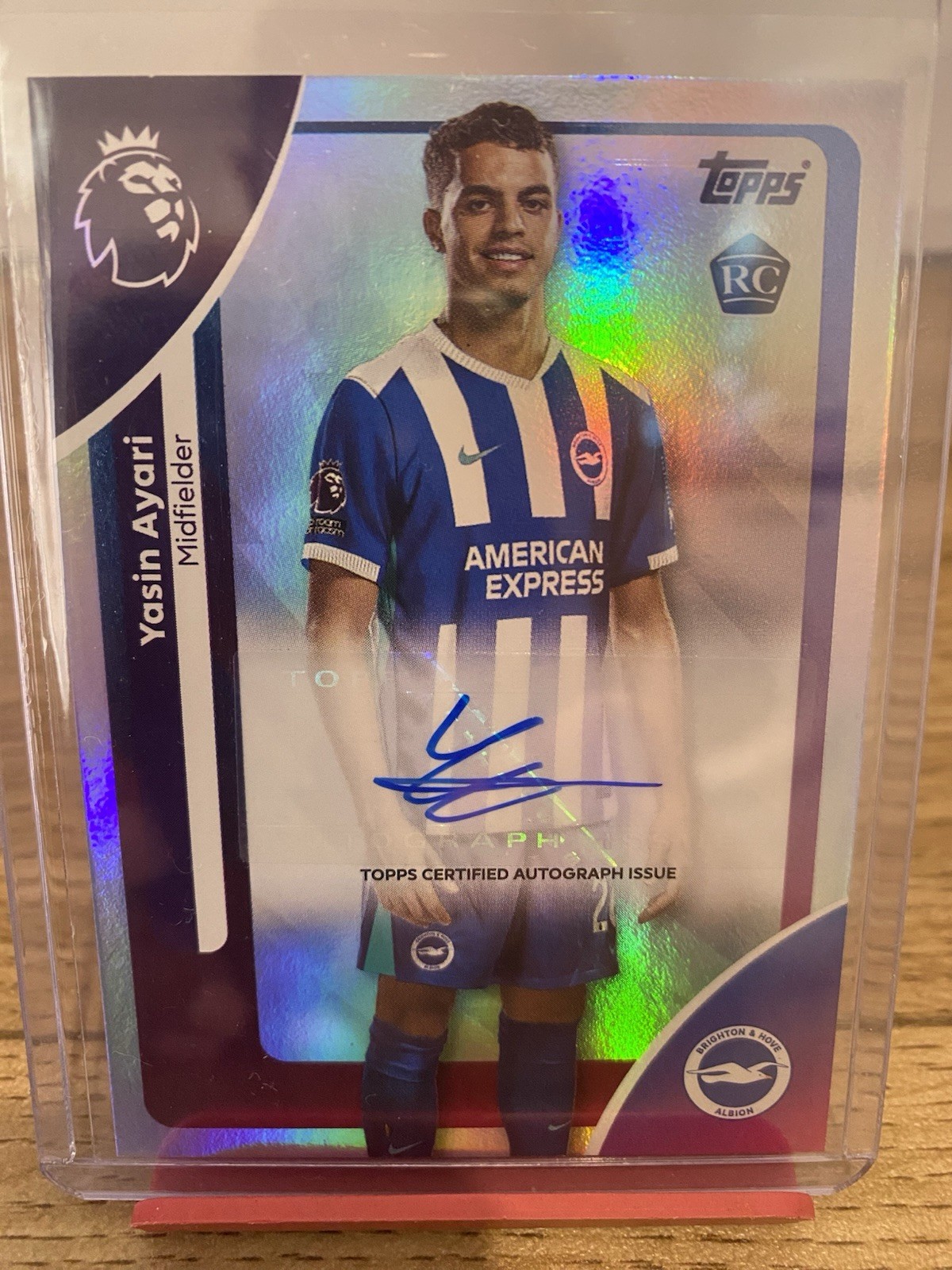 Topps Premier League 2026 Rookie Autograph Yasin Ayari RC Brighton for sale on Ebay