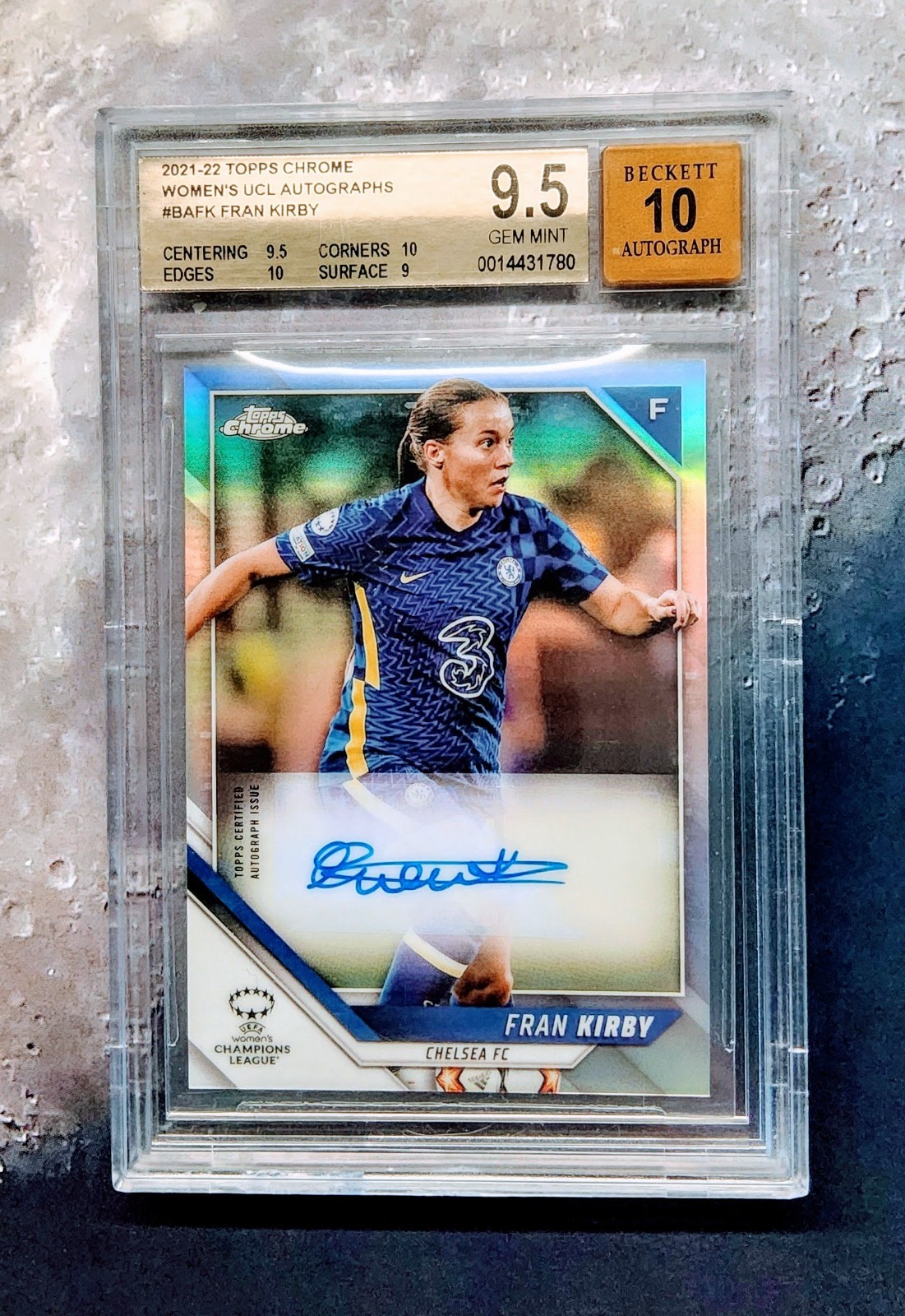 2021-22 WOMEN'S TOPPS CHROME FRAN KIRBY AUTO  CHELSEA FC  Graded BECKETT 9.5  10 for sale on Ebay