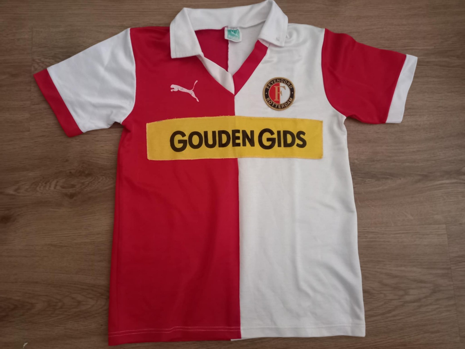 Rare Vintage 80s Feyenoord Puma home shirt , jersey 1983 - 1984 children for sale on Ebay
