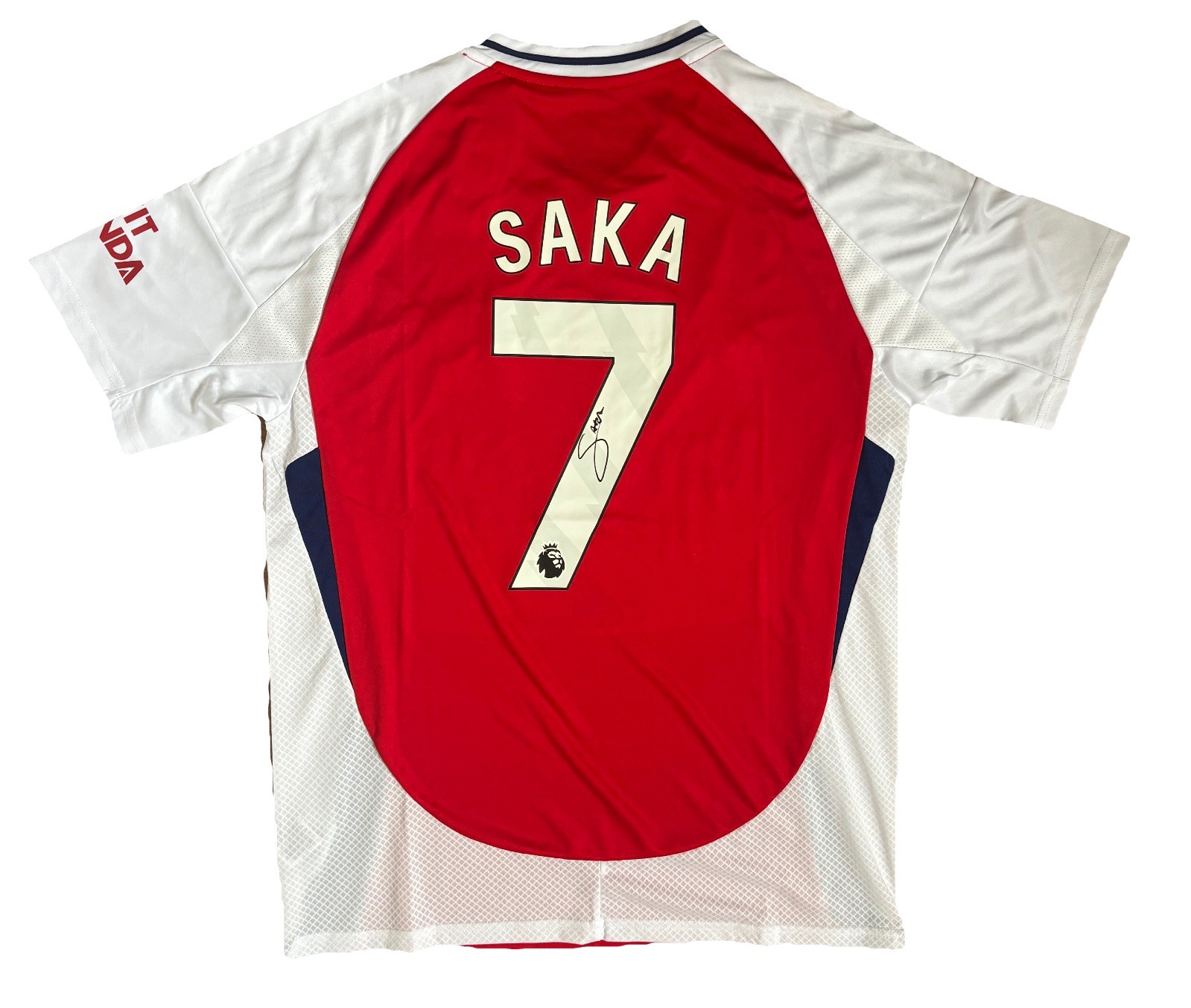 BUKAYO SAKA Hand signed Arsenal 24/25 Home Shirt Premier League RARE Proof/COA for sale on Ebay