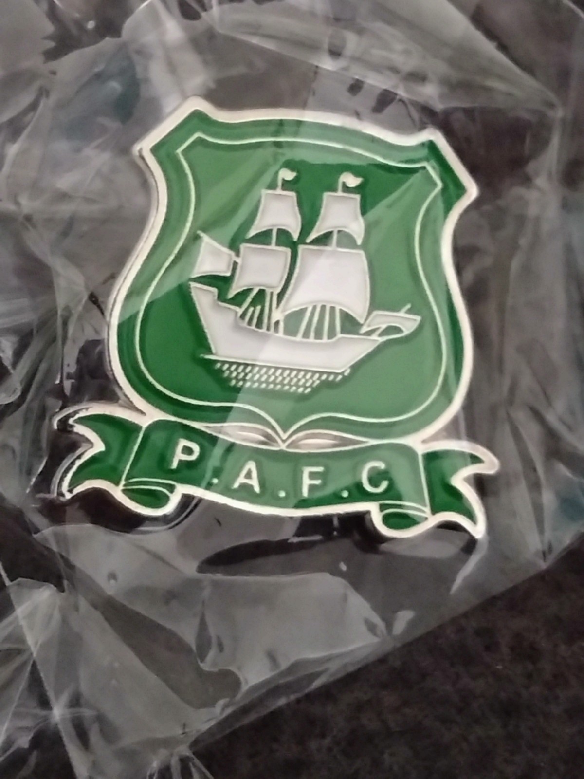  PLYMOUTH ARGYLE FOOTBALL CLUB BADGE for sale on Ebay