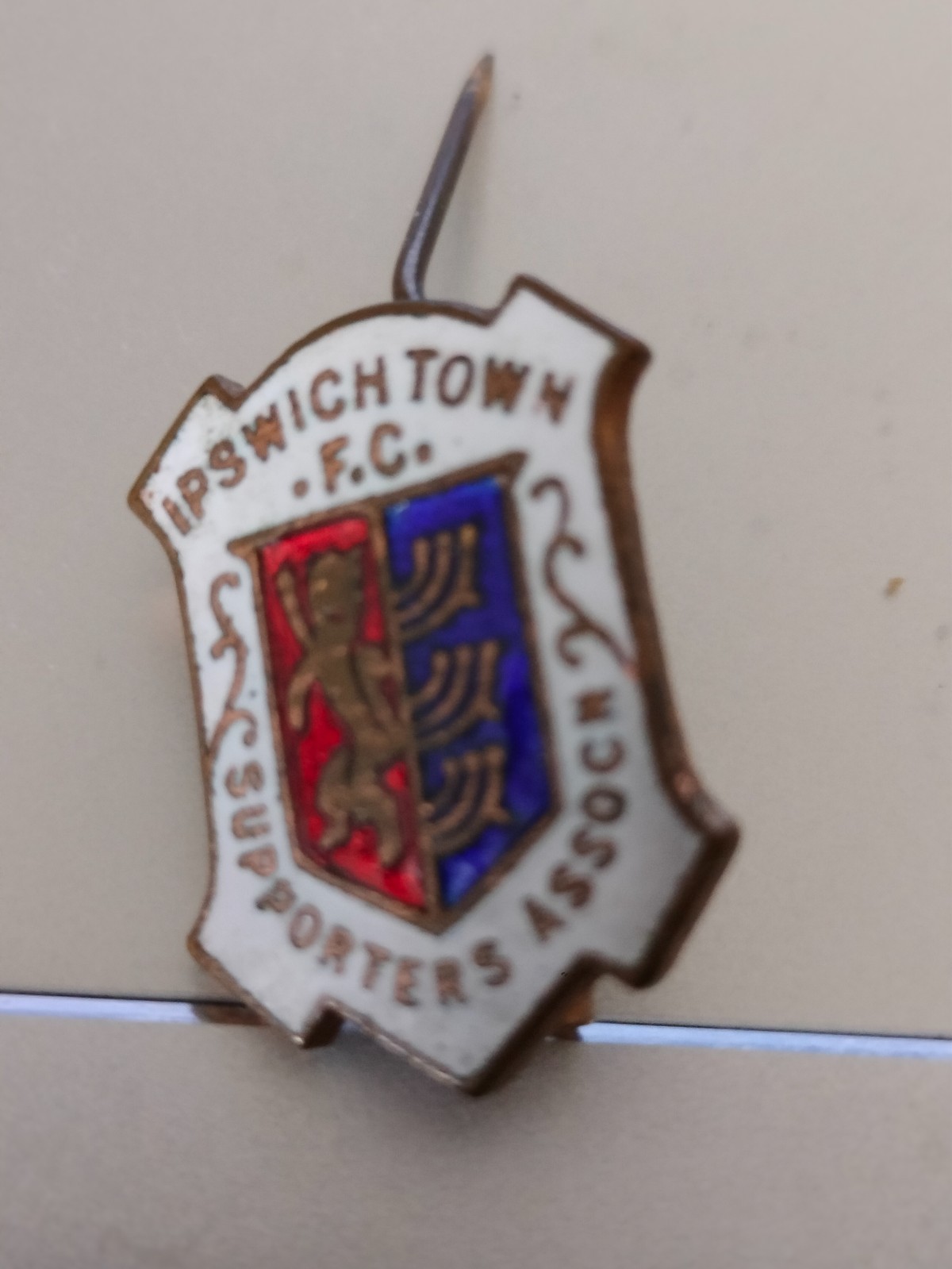 Ipswich Town Football badge -  1950's or early 60's for sale on Ebay