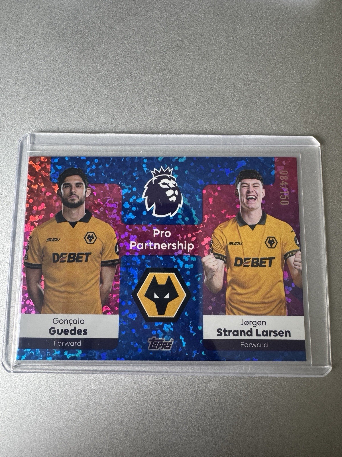 Topps 2025/26 Pro Partnership Parallel Guedes - Strand Numbered 84/150 Wolves for sale on Ebay