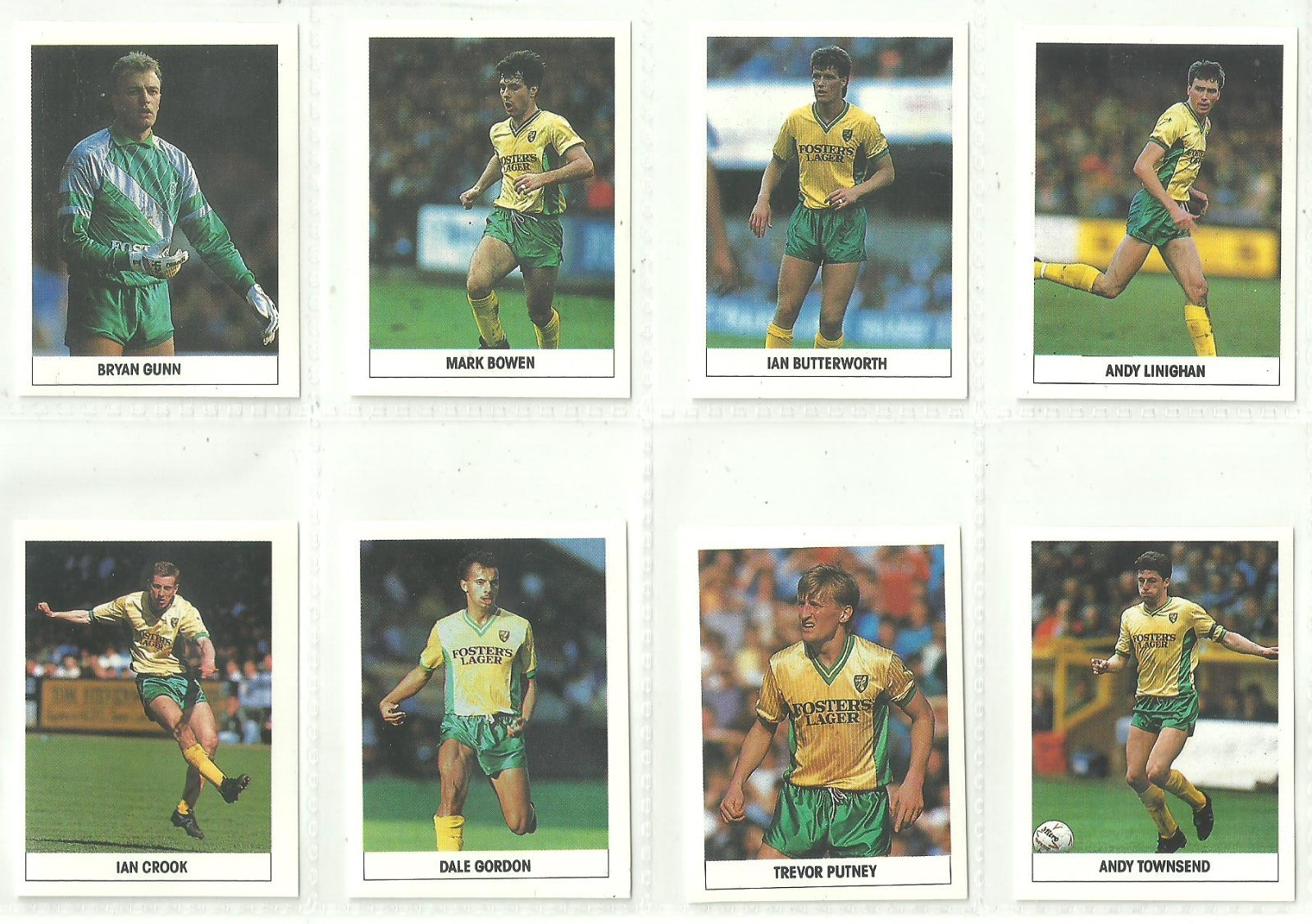 13 x NORWICH CITY - Sun Soccer Stickers 1989/90 [Unused] for sale on Ebay