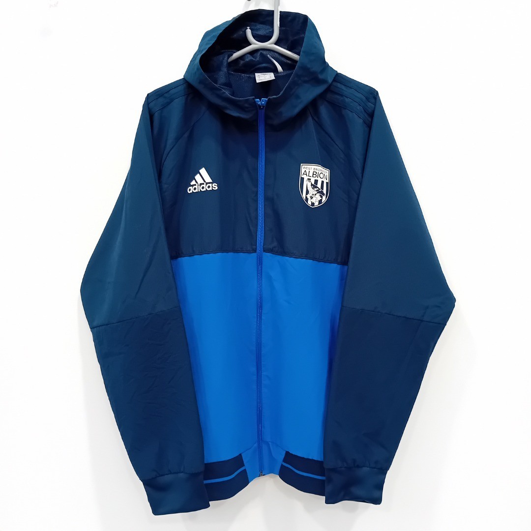 Adidas West Bromwich Albion Jacket Full Zip Size XL Mens Blue FLT18-TT  for sale on Ebay