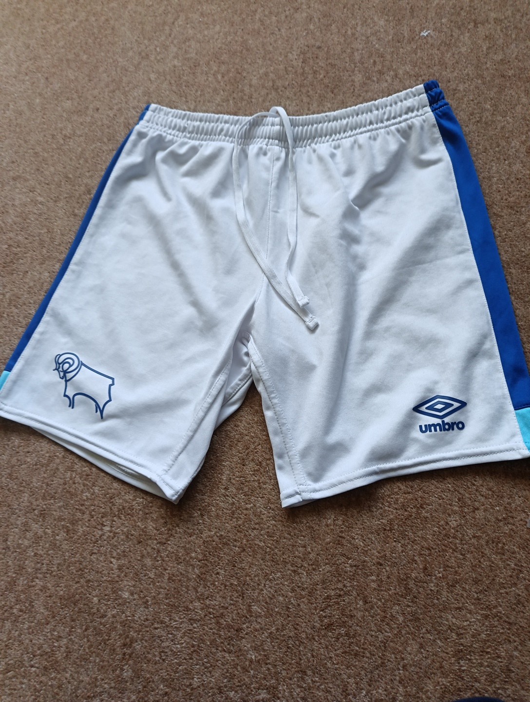 Derby County FC Umbro Yl Shorts for sale on Ebay