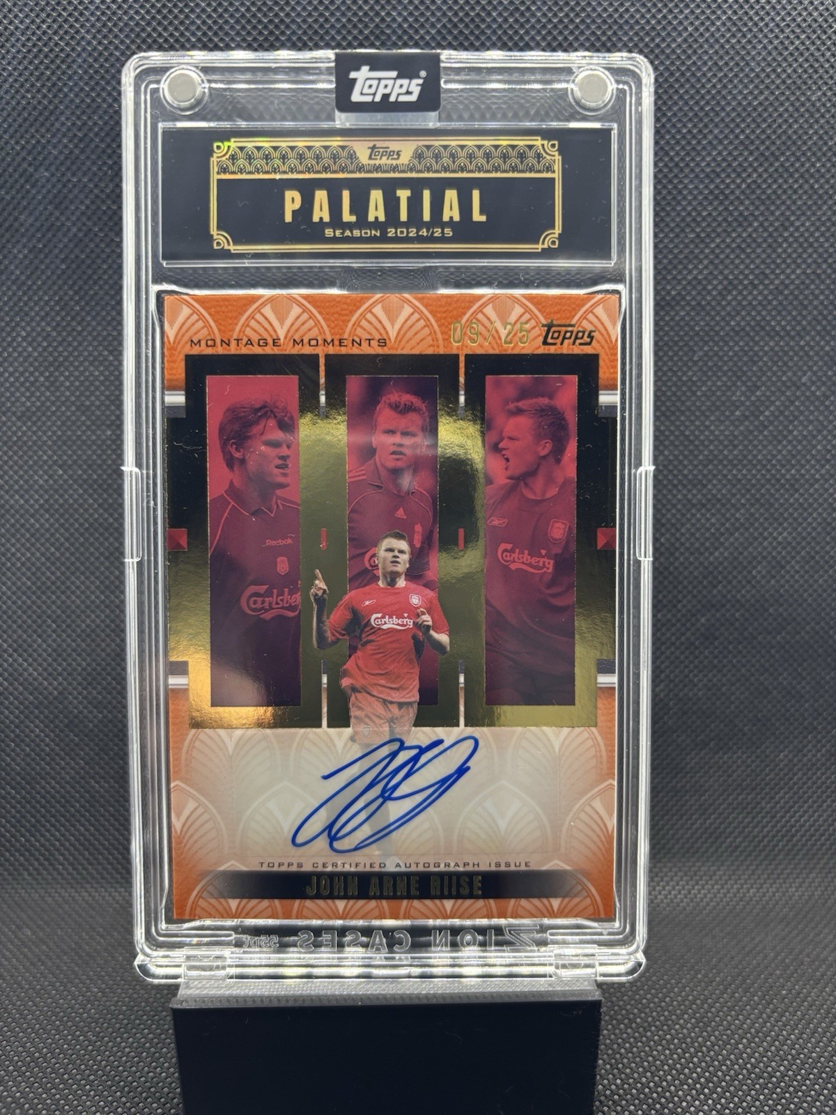 Topps Liverpool Palatial Riise Auto /25 for sale on Ebay
