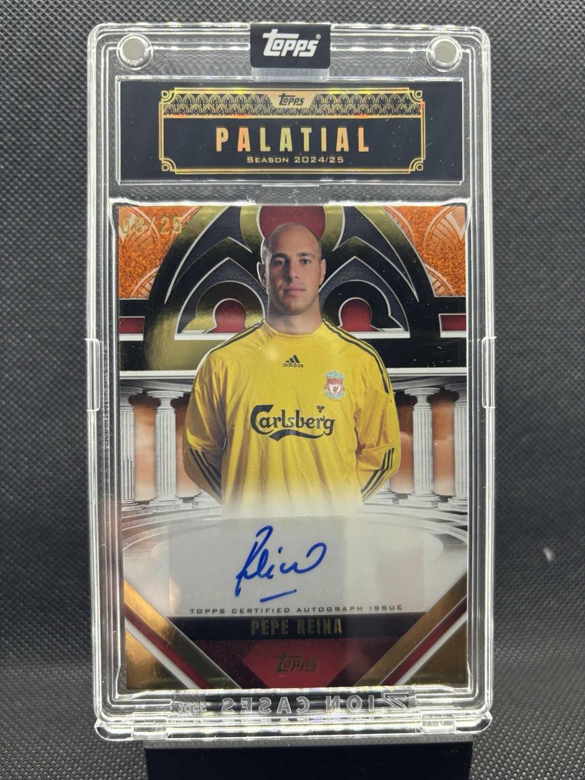 Topps Liverpool Palatial Pepe Reina Auto /25 for sale on Ebay