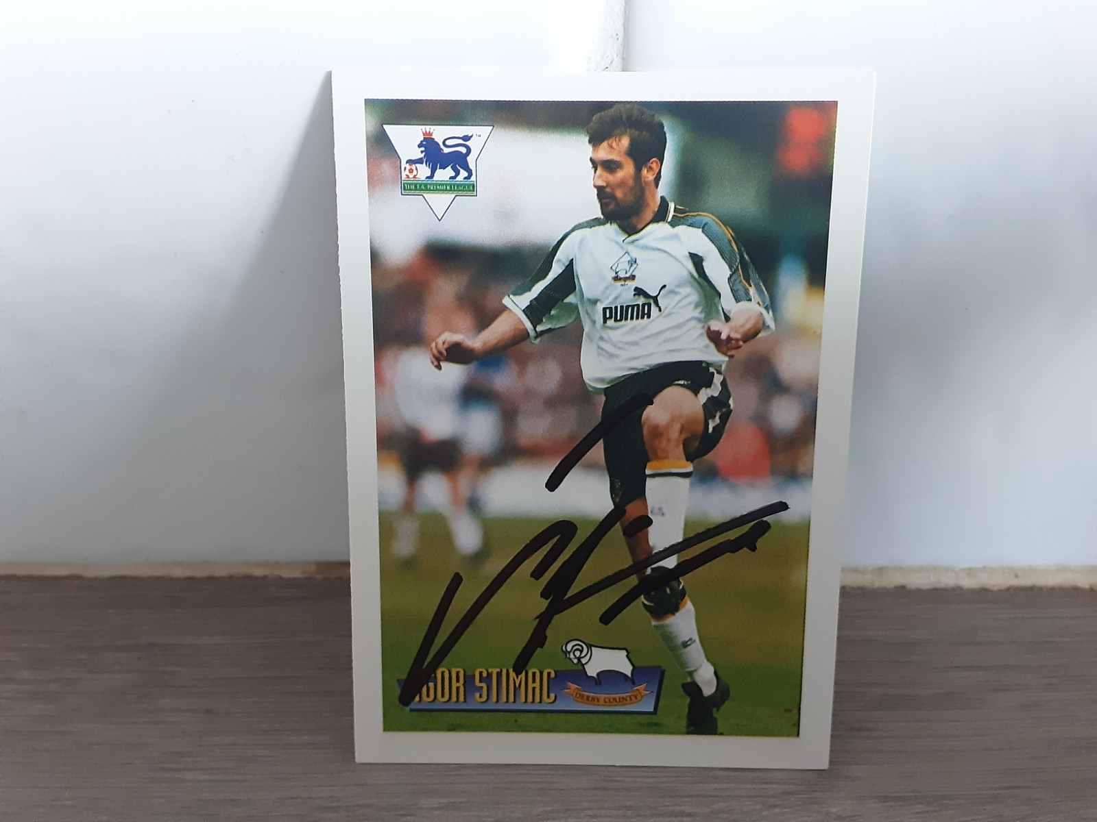 IGOR STIMAC - DERBY COUNTY Hand Signed Football trading card  for sale on Ebay