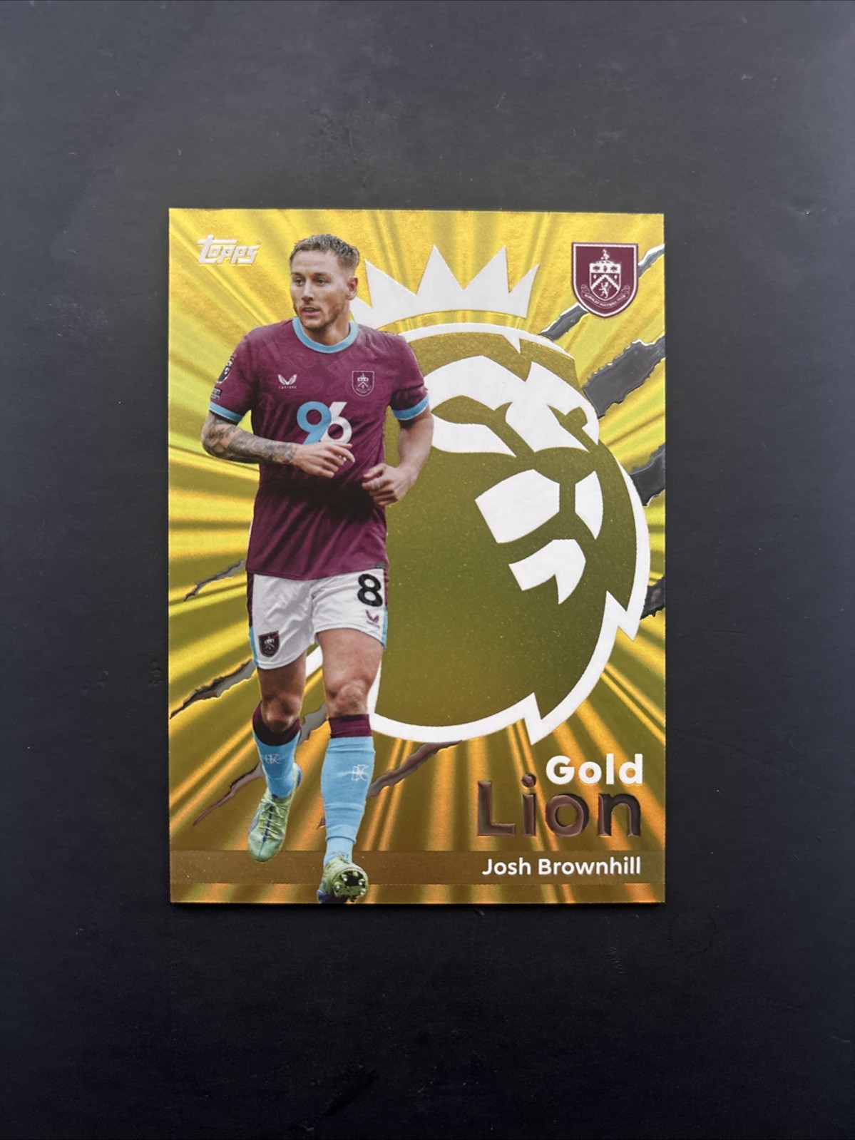 Josh Brownhill Gold Lion Topps Premier League 2025/2026 25/26 Burnley # GL 19 for sale on Ebay