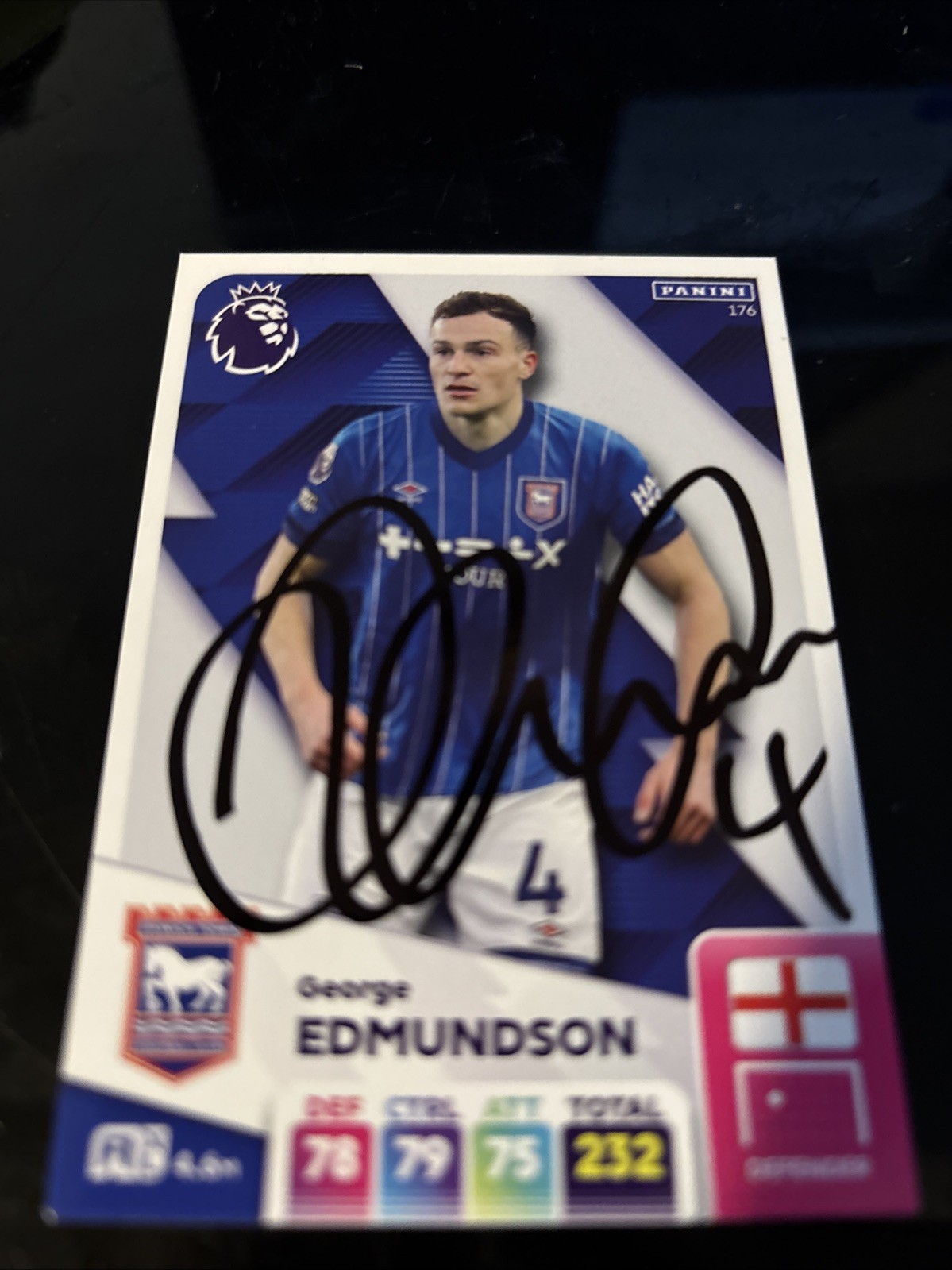 MATCH ATTAX GEORGE EDMUNDSON IPSWICH TOWN SIGNED for sale on Ebay