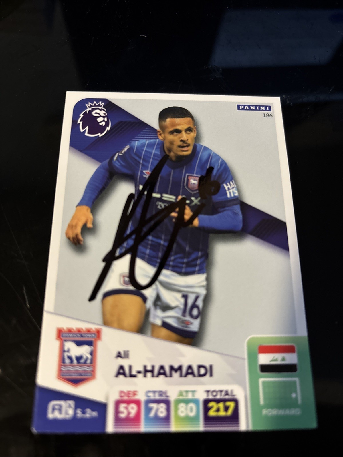 MATCH ATTAX 2025 ALI AL-HAMADI IPSWICH TOWN SIGNED for sale on Ebay