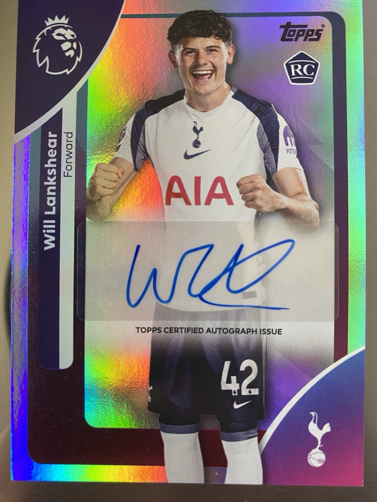 Topps Premier League 2026 Rookie Autograph Will Lankshear RC Tottenham for sale on Ebay