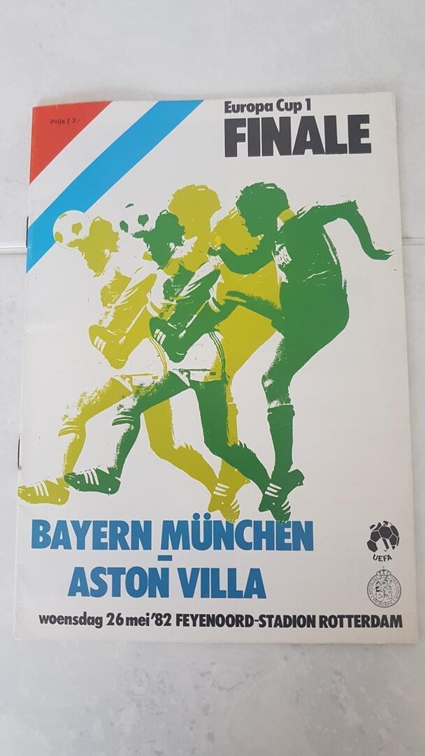 1982 EUROPEAN CUP FINAL Aston Villa v Bayern Munich (Official Programme) for sale on Ebay
