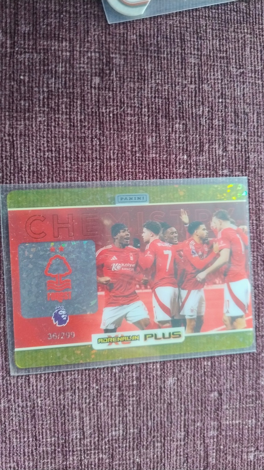 Panini Adrenalyn XL Plus 2025 Nottingham Forest 244/299 Chemistry Parallel for sale on Ebay