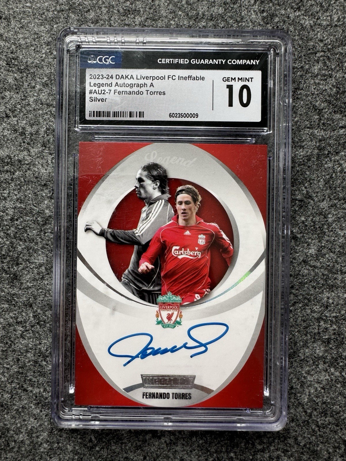 Daka Liverpool Ineffable Fernando Torres Auto /60 On Card Autograph Legend Spain for sale on Ebay