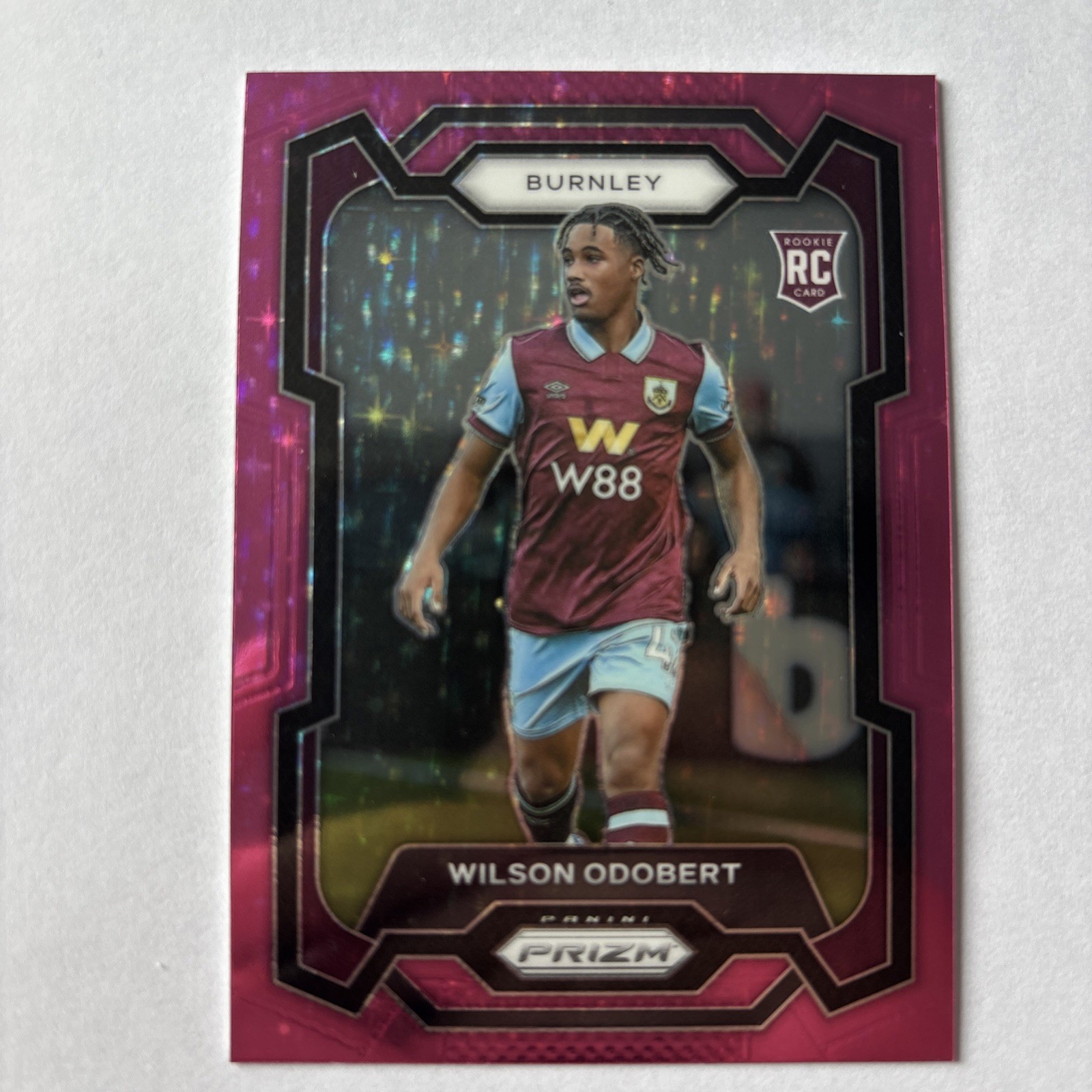 Wilson odobert rookie Burnley spurs  Pink Star Parallel Panini Prizm 2023/24 for sale on Ebay