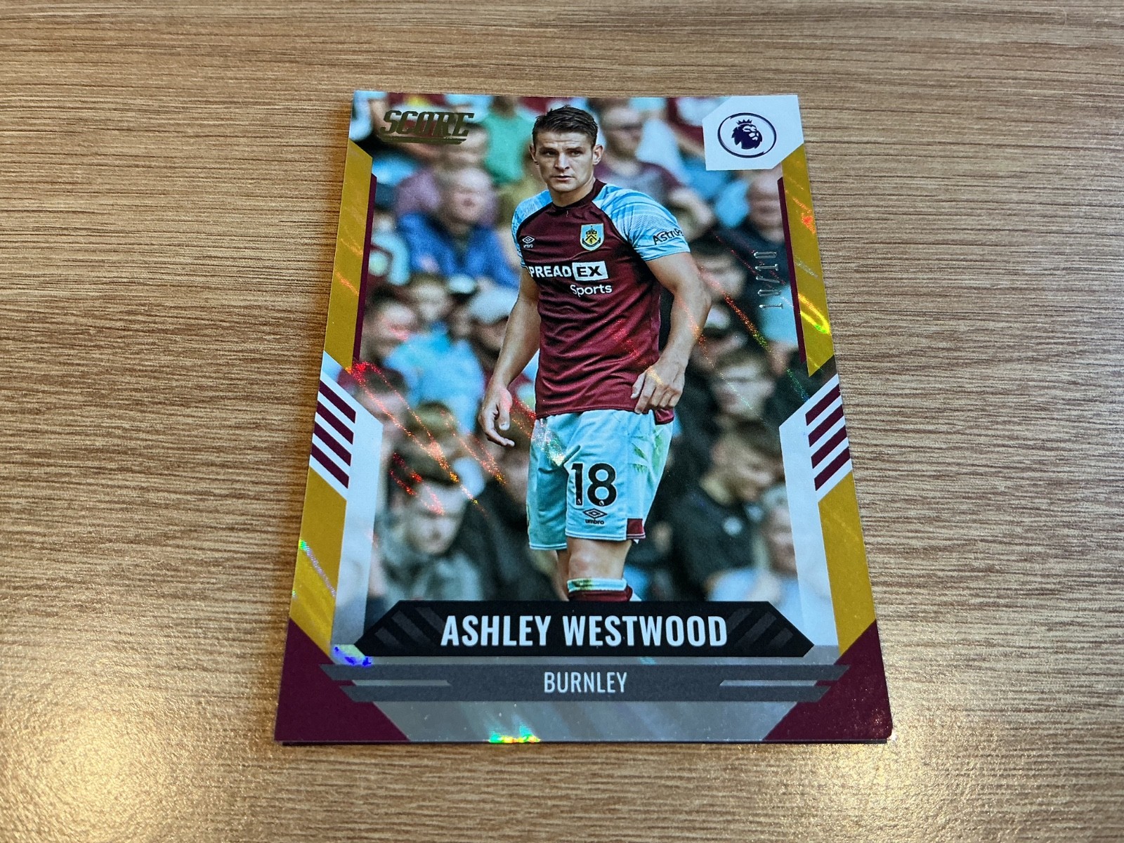 BURNLEY 2020-21 ASHLEY WESTWOOD SCORE CARD 10/10 for sale on Ebay