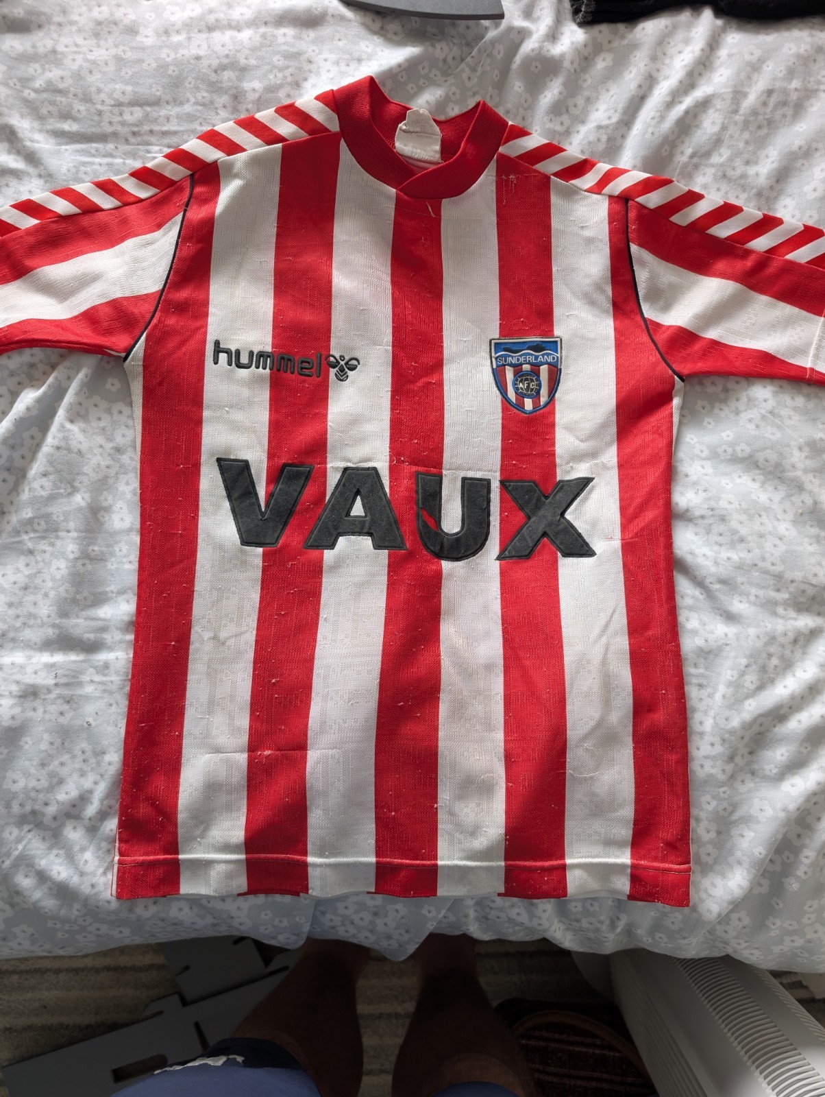 Original Sunderland AFC Hummel Home Kit 1990. Child's Size Age 10 . for sale on Ebay