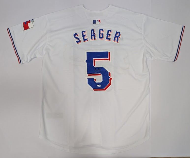 COREY SEAGER Back Signed Texas Rangers Jersey Authenticated by Fanatics for sale on Ebay
