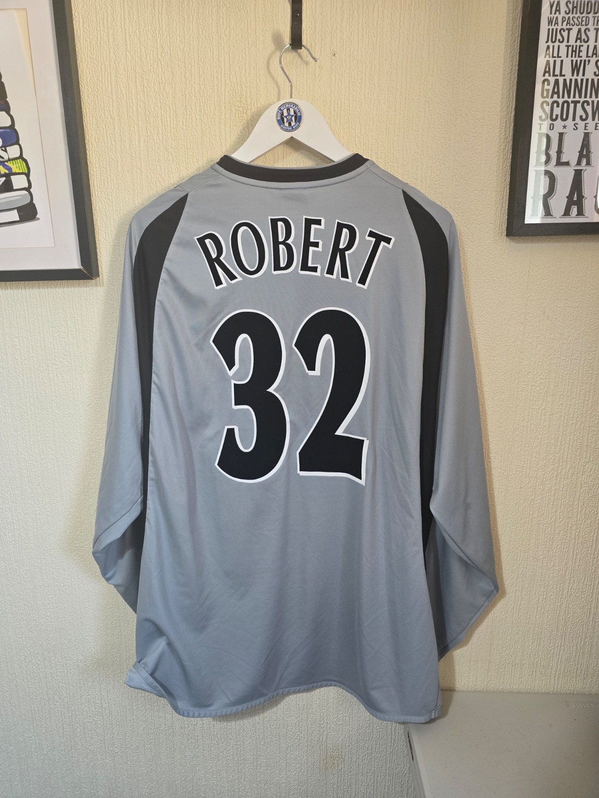 Newcastle United 2003/04 Adida 3rd shirt, L/S - #32 ROBERT, XXL for sale on Ebay