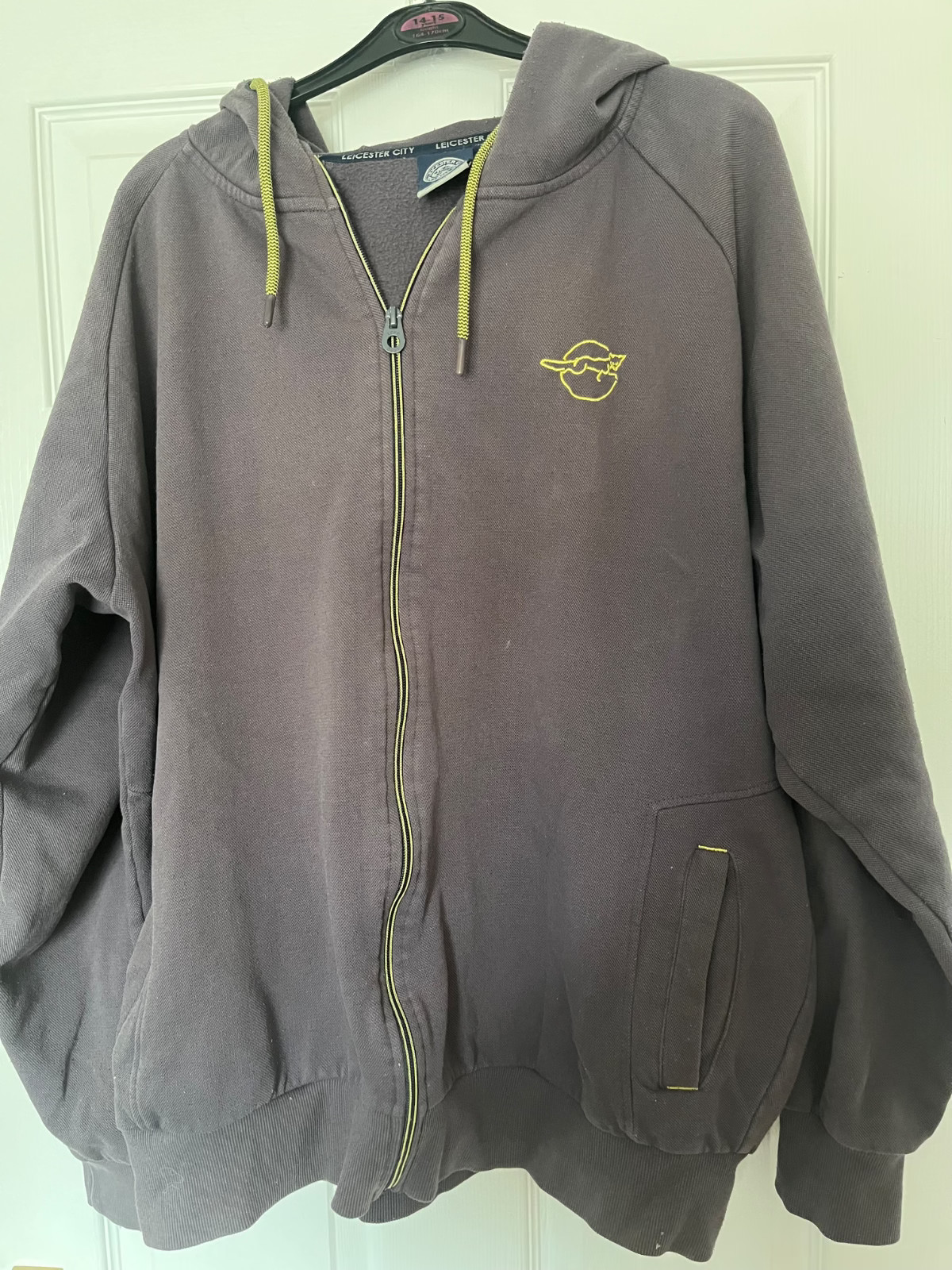 leicester city retro hoody 3xl heavy material used for sale on Ebay
