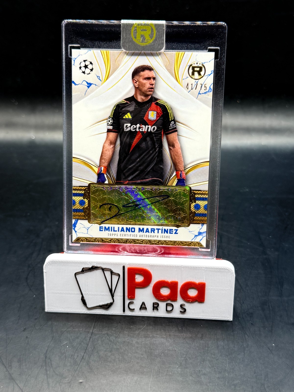Topps - Reverence - Auto - Aston Villa - Emiliano Martinez /75 - for sale on Ebay