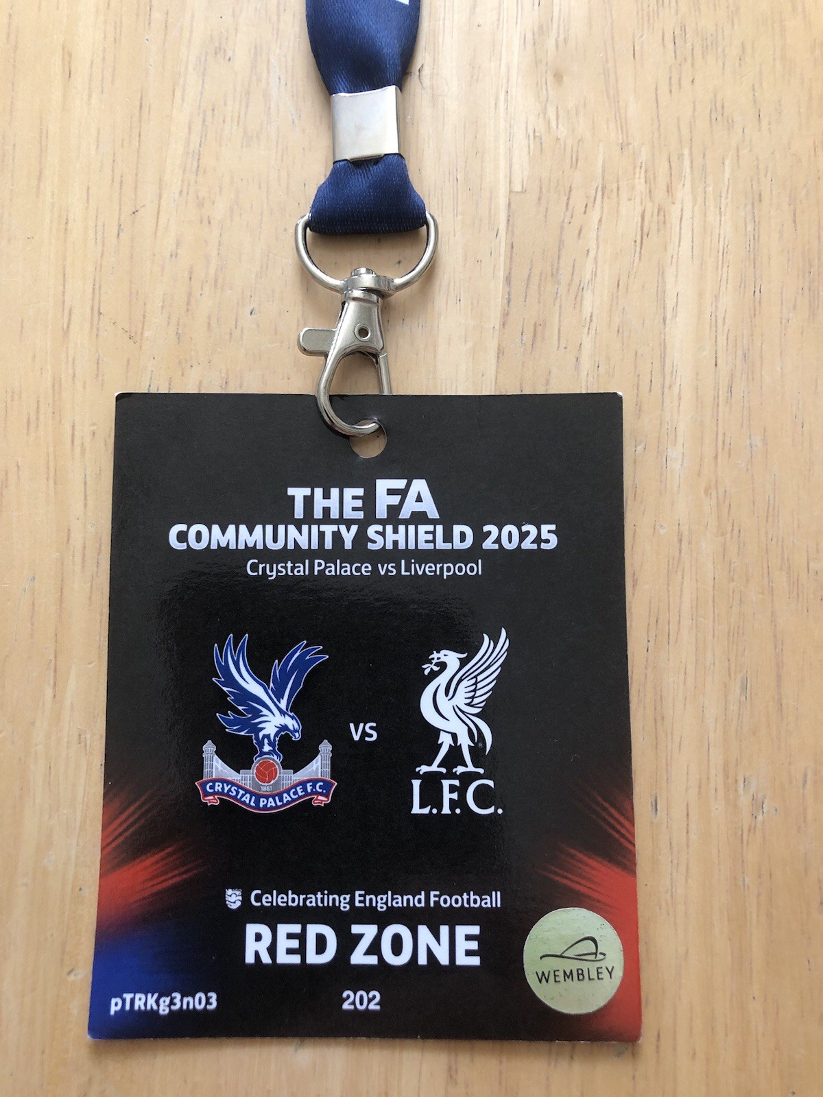 Crystal Palace VS Liverpool Community Shield 2025 Merchandise  for sale on Ebay