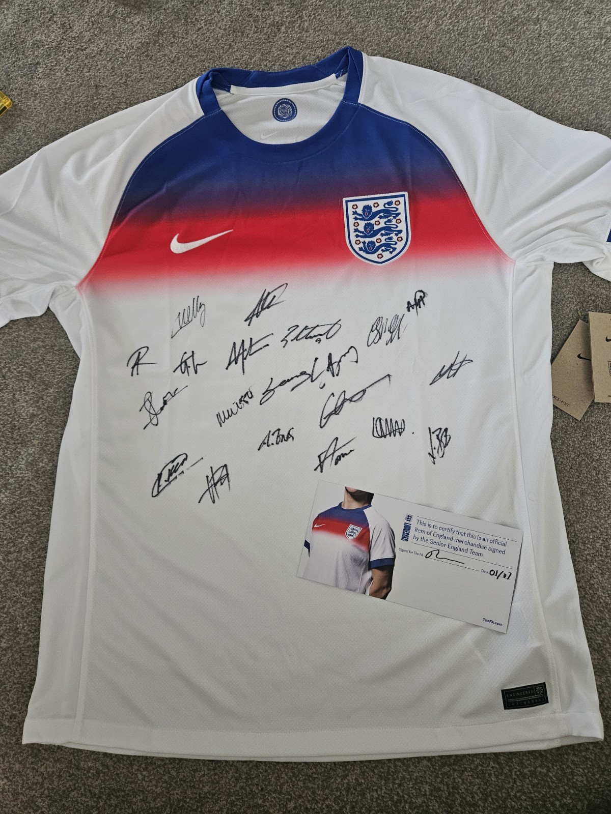 England Woman's 25/26 Signed shirt Lionesses EUROS 25 With Offical  FA COA for sale on Ebay