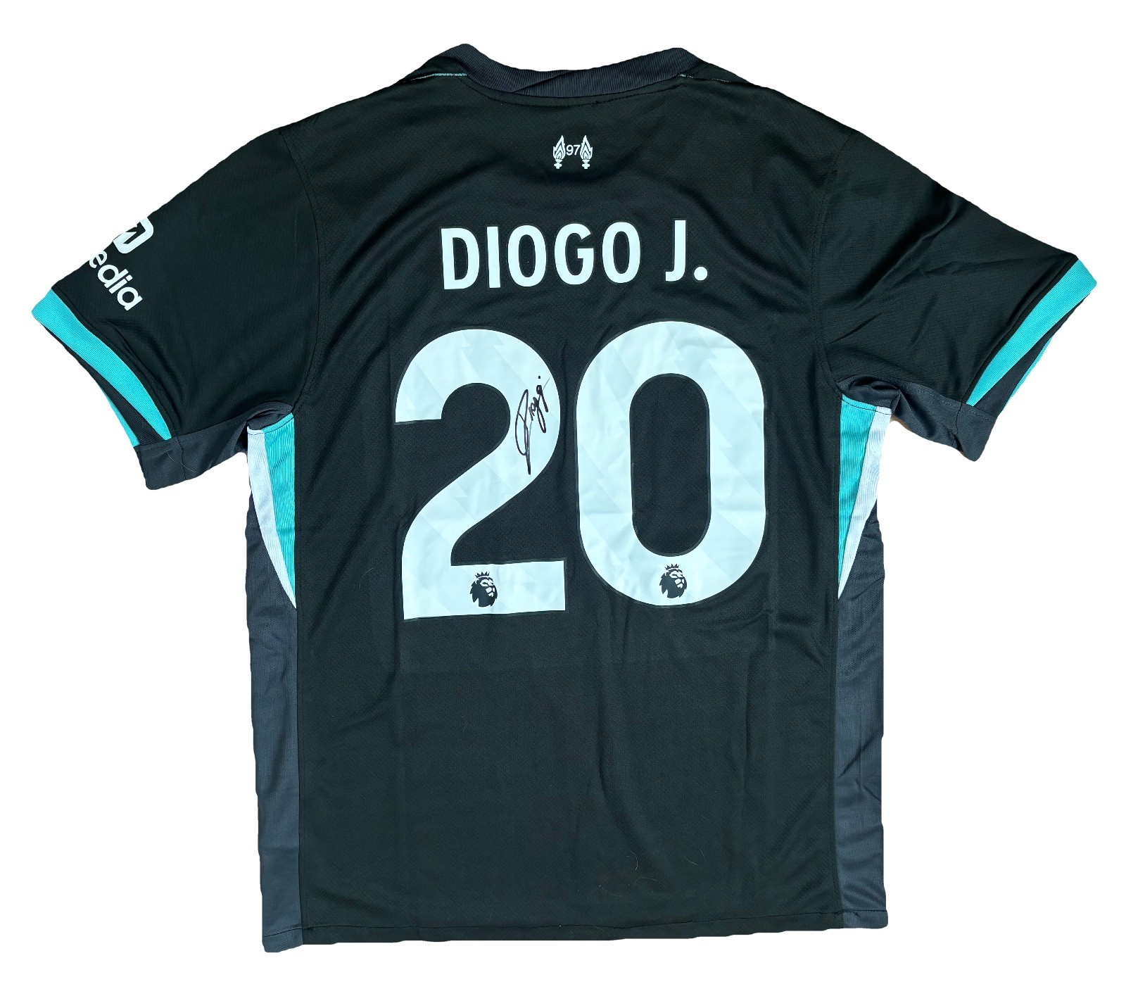 DIOGO JOTA Hand Signed 2024/25 AWAY FC Liverpool Shirt FOOTBALL Legend RARE*COA for sale on Ebay
