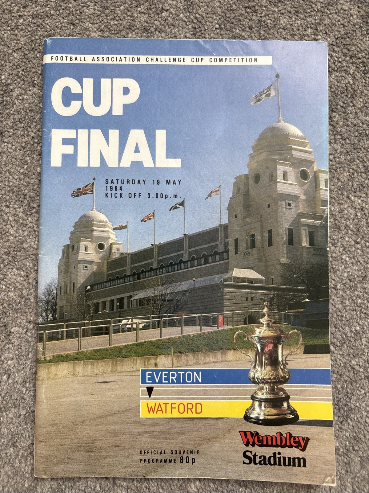 Official FA Cup final 1984 Everton V Watford Match Programme Wembley  for sale on Ebay