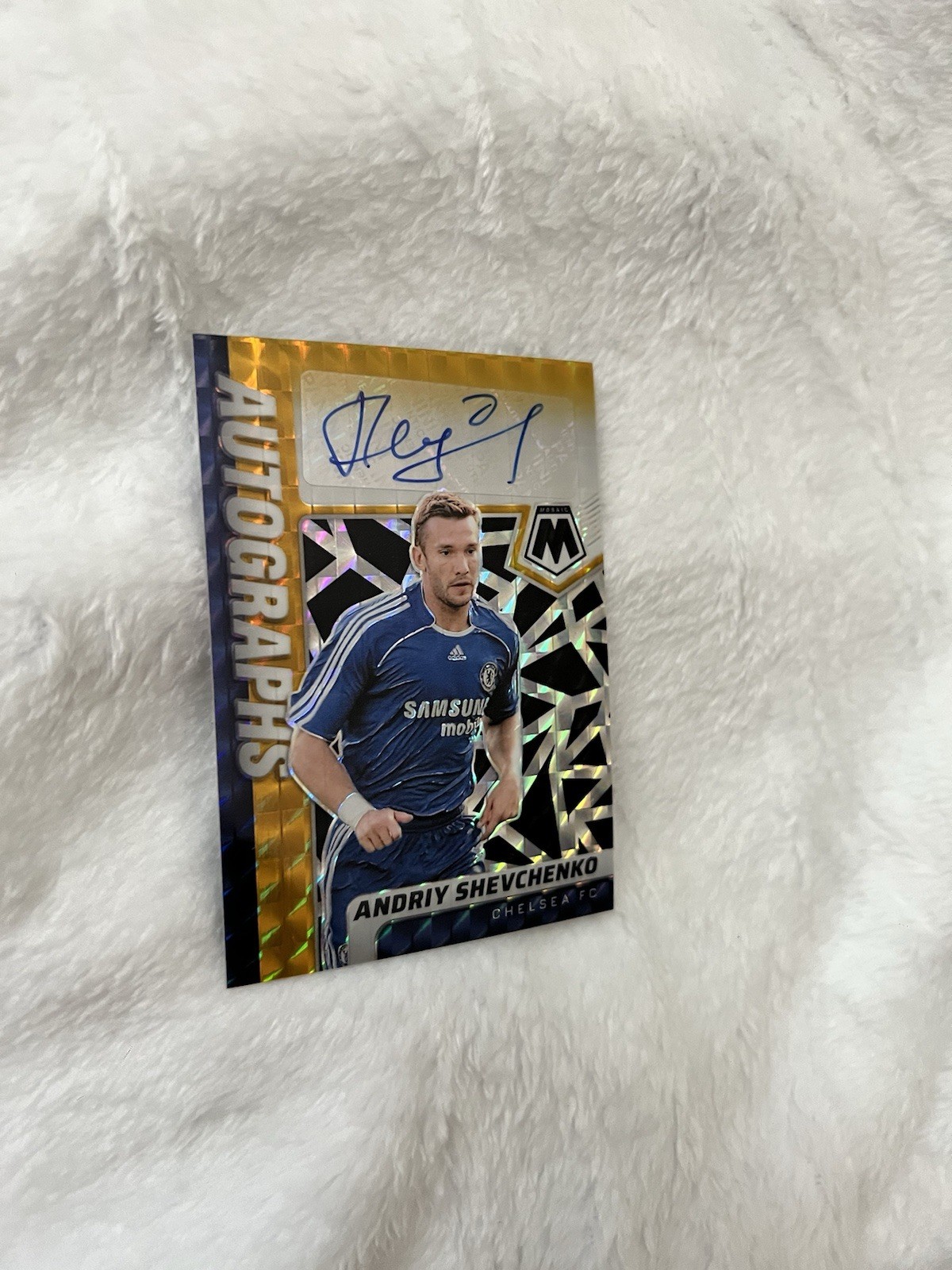 /8! 2021-22 PANINI MOSAIC PL AUTOS ANDRIY SHEVCHENKO CHELSEA Black Gold UKRAINE for sale on Ebay