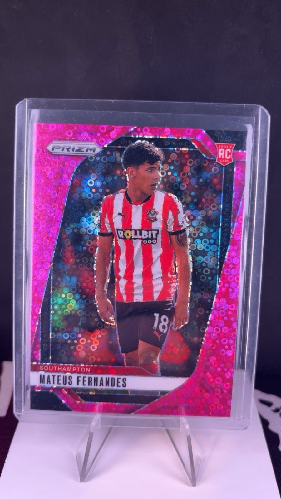 Mateus Fernandes Rookie Southampton FC Pink Breakaway 139/149 Panini Prizm 2024 for sale on Ebay