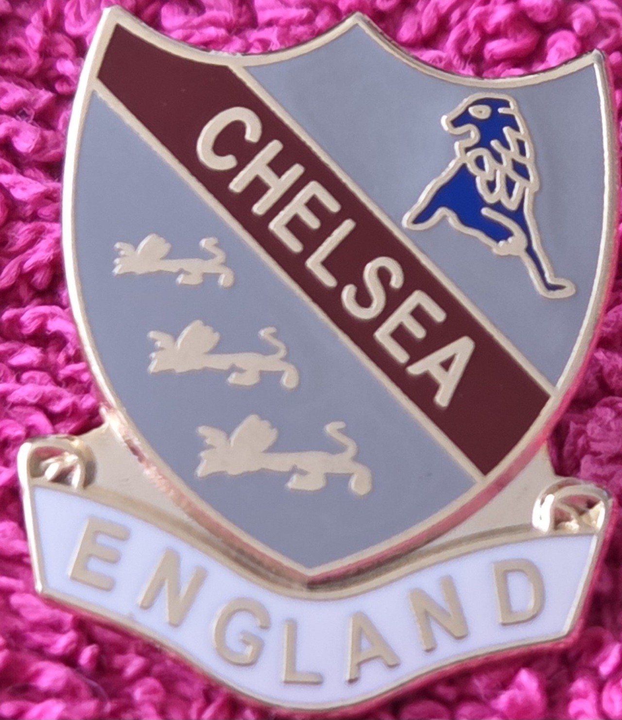Chelsea FC Badge - CHELSEA ENGLAND SHIELD BADGE  for sale on Ebay