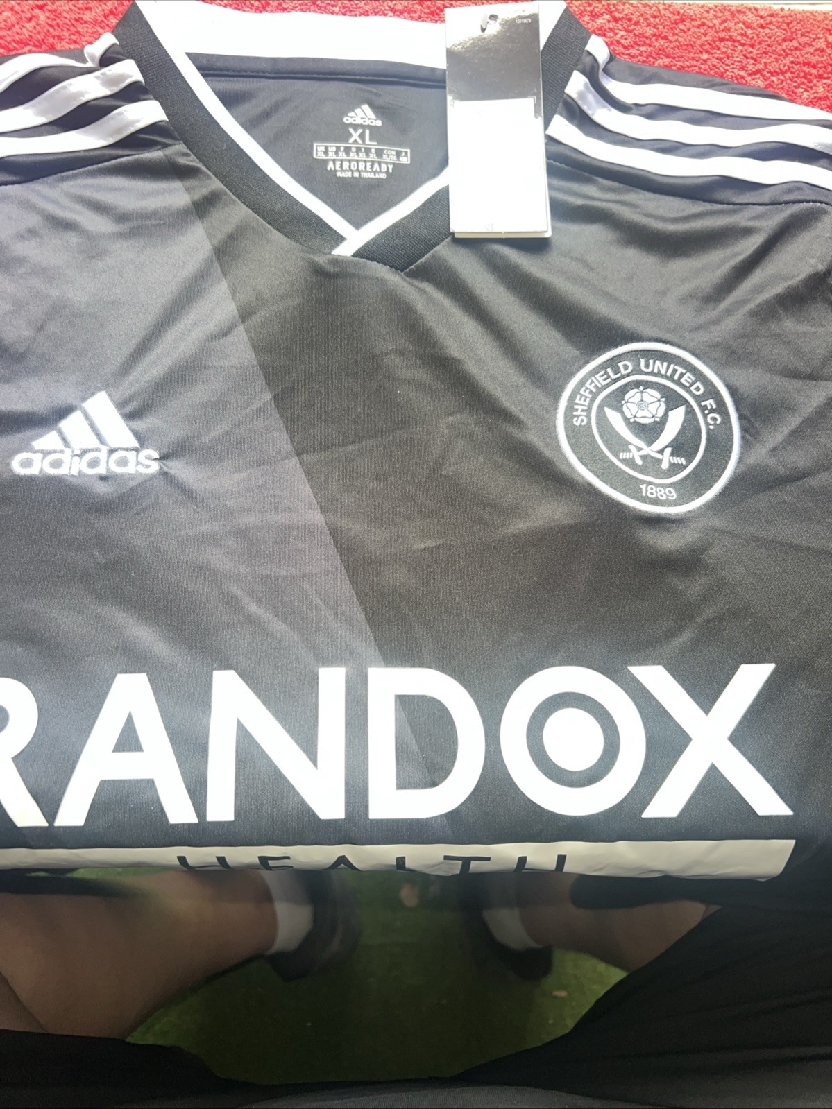Sheffield United Away Shirt Size L 2021/2022 Adidas In Black for sale on Ebay