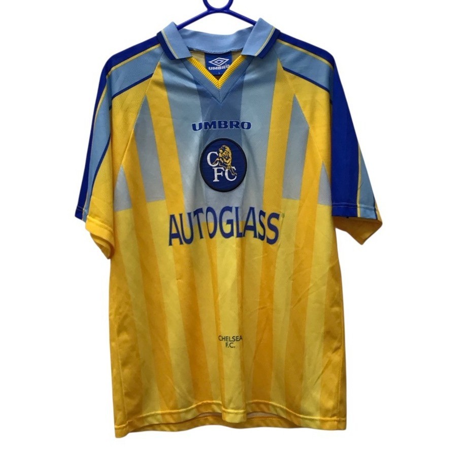 Chelsea 1997-98 Away Shirt Size L Umbro #25 Zola Men's Vintage RMF18-SM for sale on Ebay