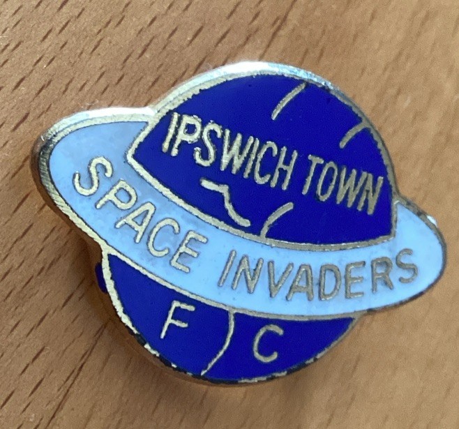 Very Rare Coffer 1970s Ipswich Town Space Invaders Football Club Badge for sale on Ebay