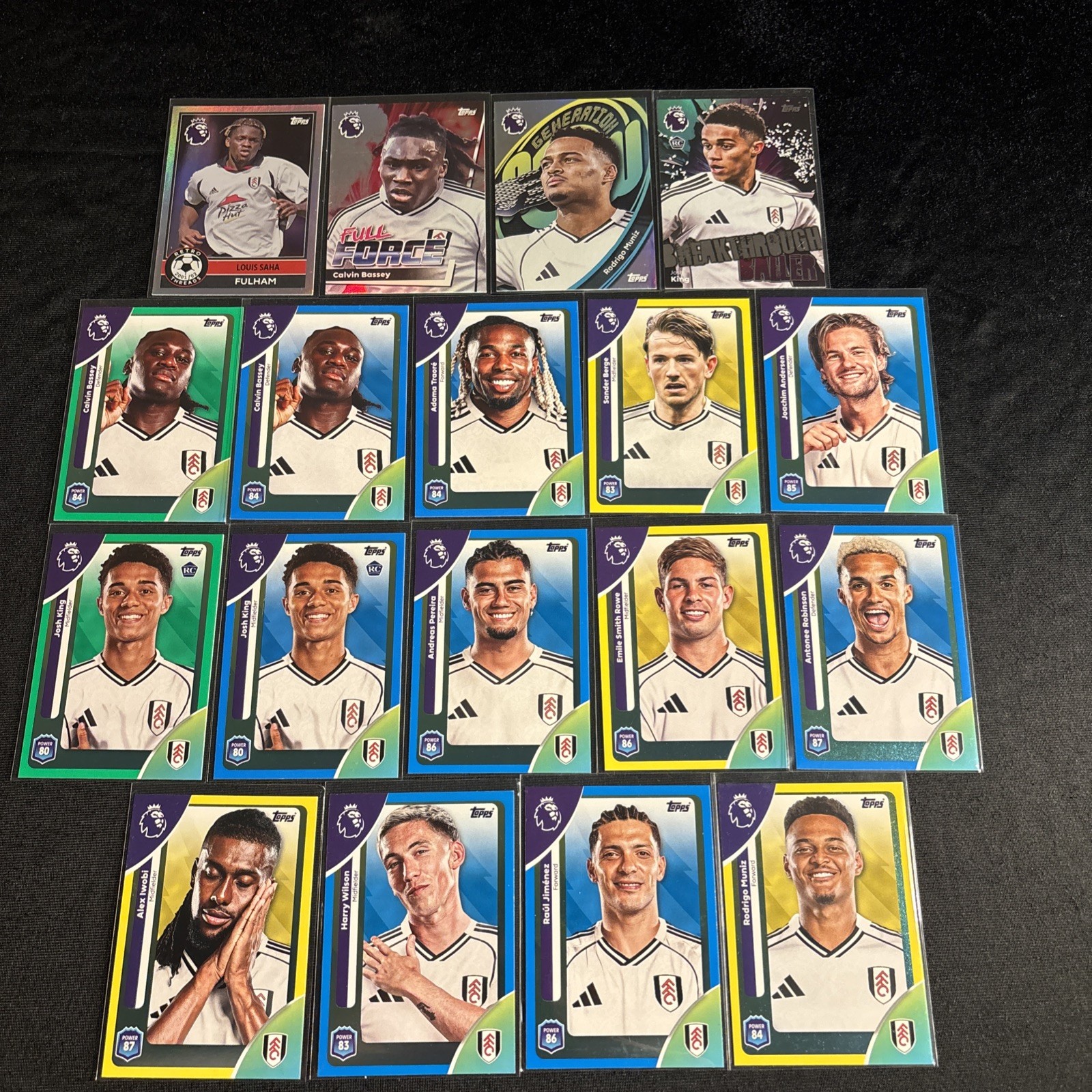 Topps Premier League 2025 2026 Fulham Insert Bundle for sale on Ebay