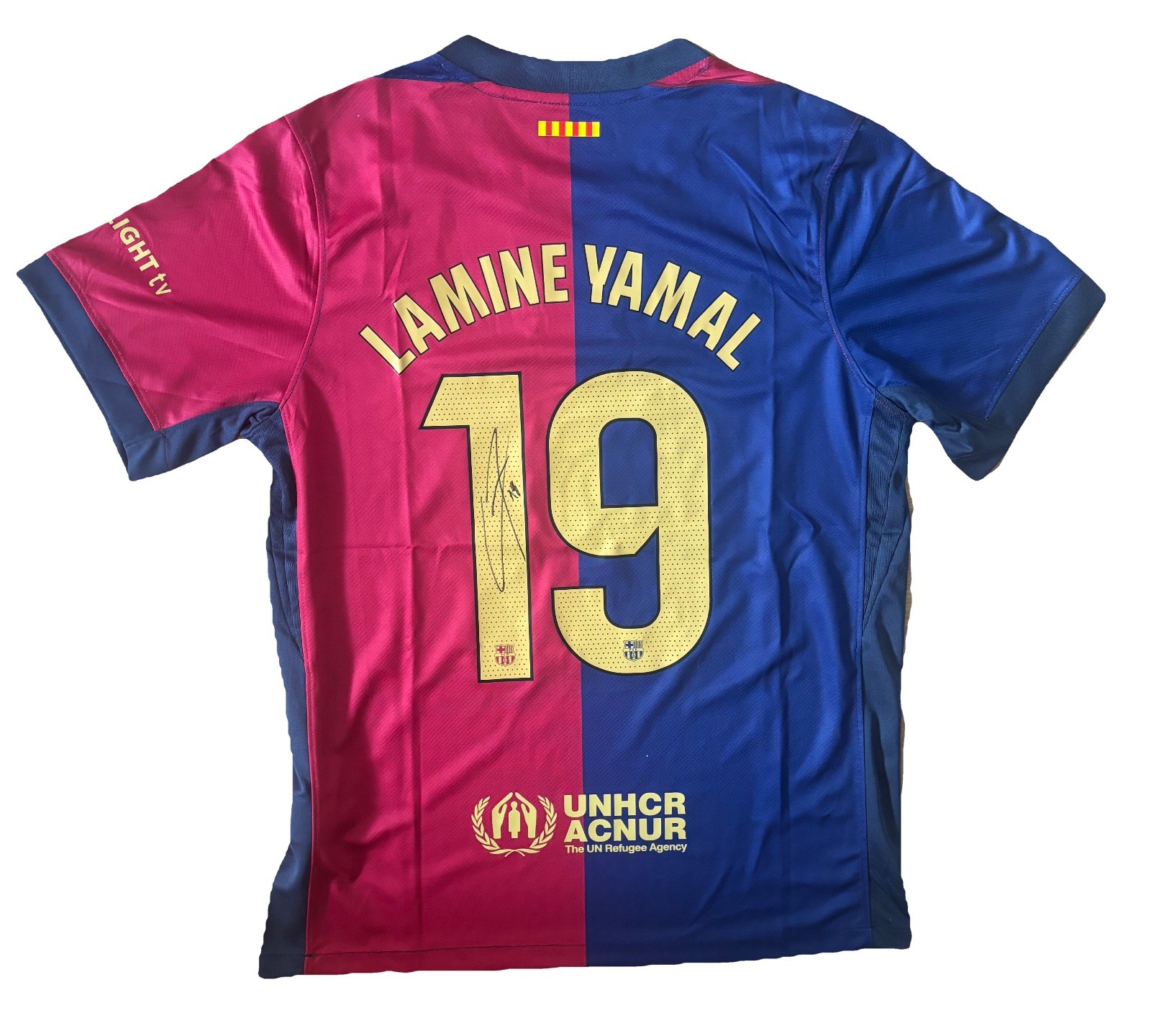LAMINE YAMAL hand signed FC BARCELONA Home Shirt Spain Jersey RARE*COA for sale on Ebay