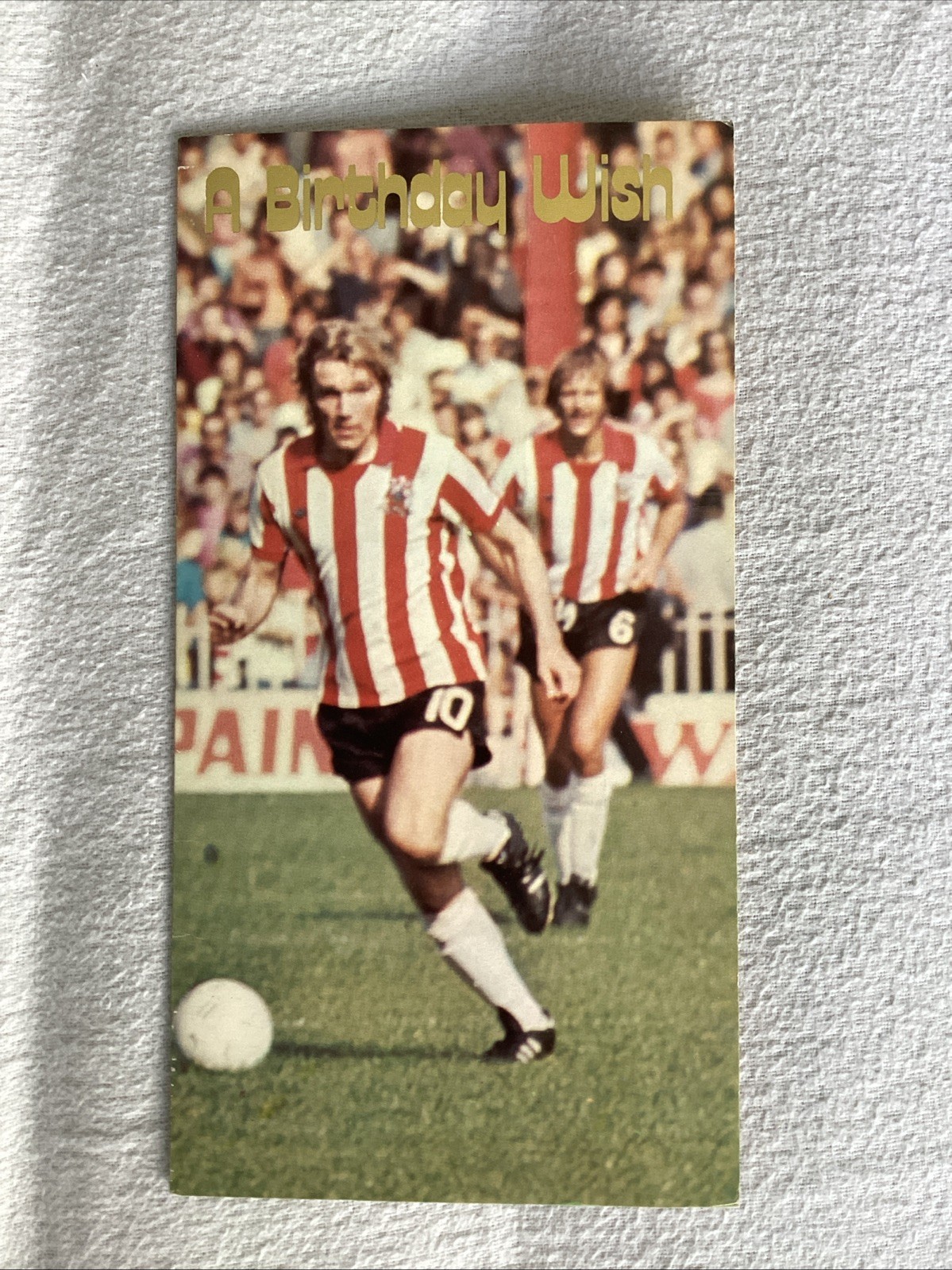 1970s Birthday Card Unused with Tony Currie and Keith Eddy of Sheffield United  for sale on Ebay