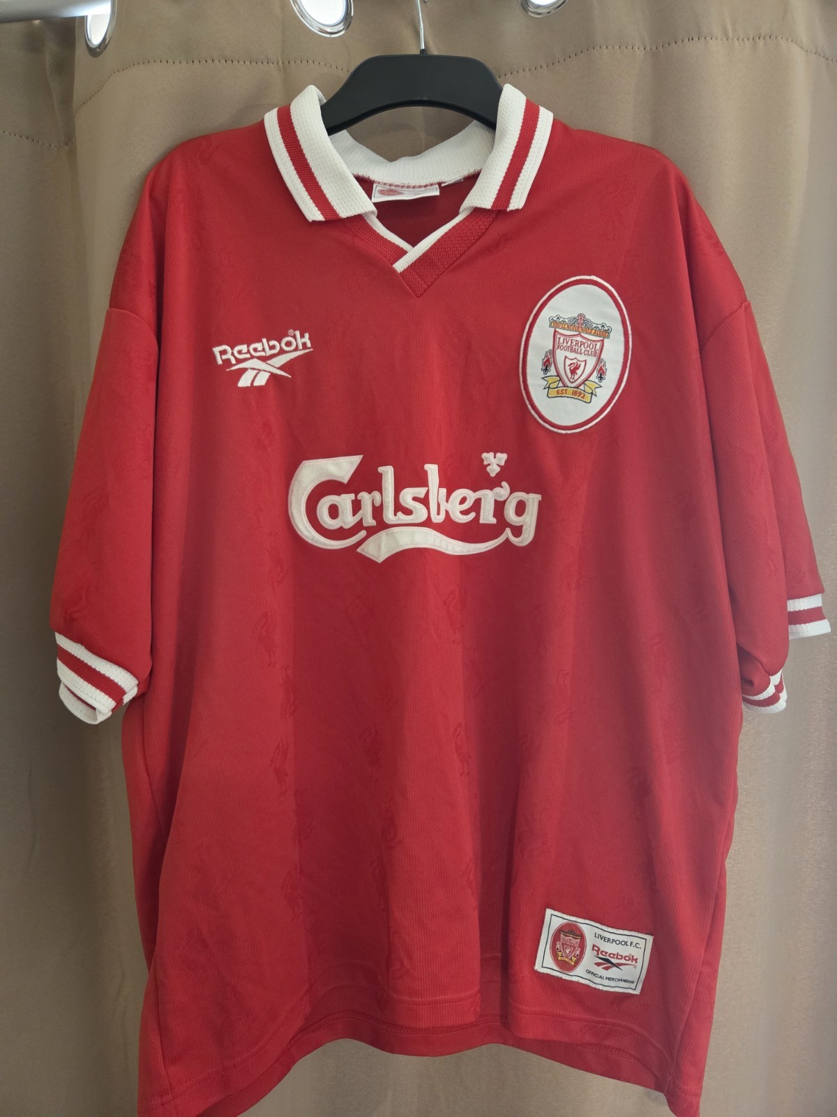 Liverpool 1996-98 Home Football Shirt Large Reebok for sale on Ebay