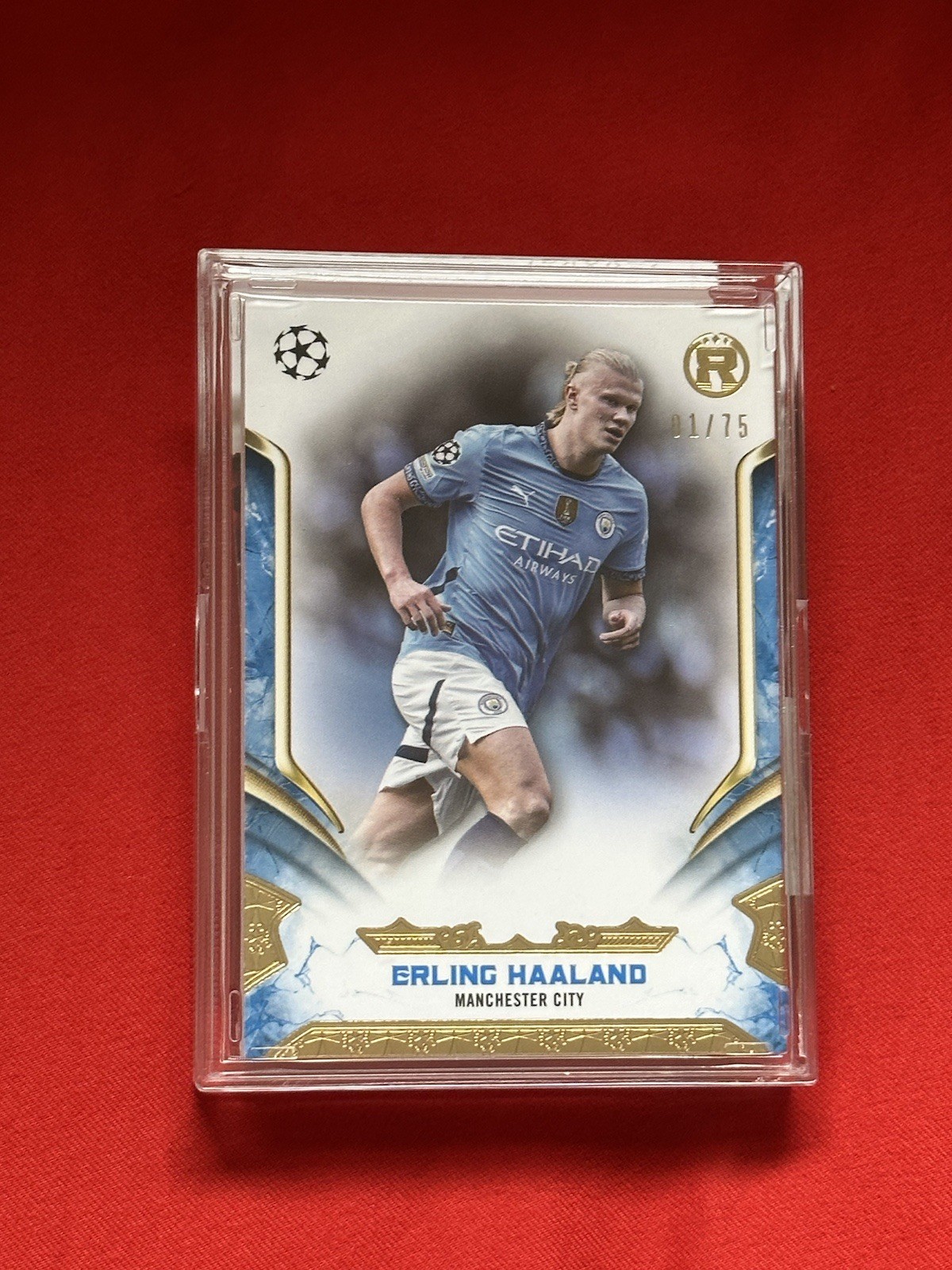 2024-25 Topps Reverence UCC - Haaland Gold /75 - Manchester City Messi Auto 1/1 for sale on Ebay
